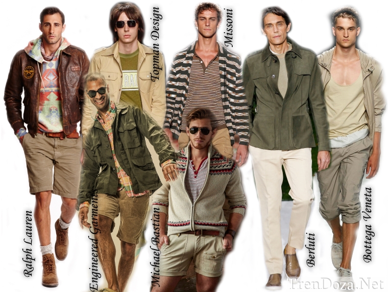 Стиль сафари в мужской весенней моде 2015 года