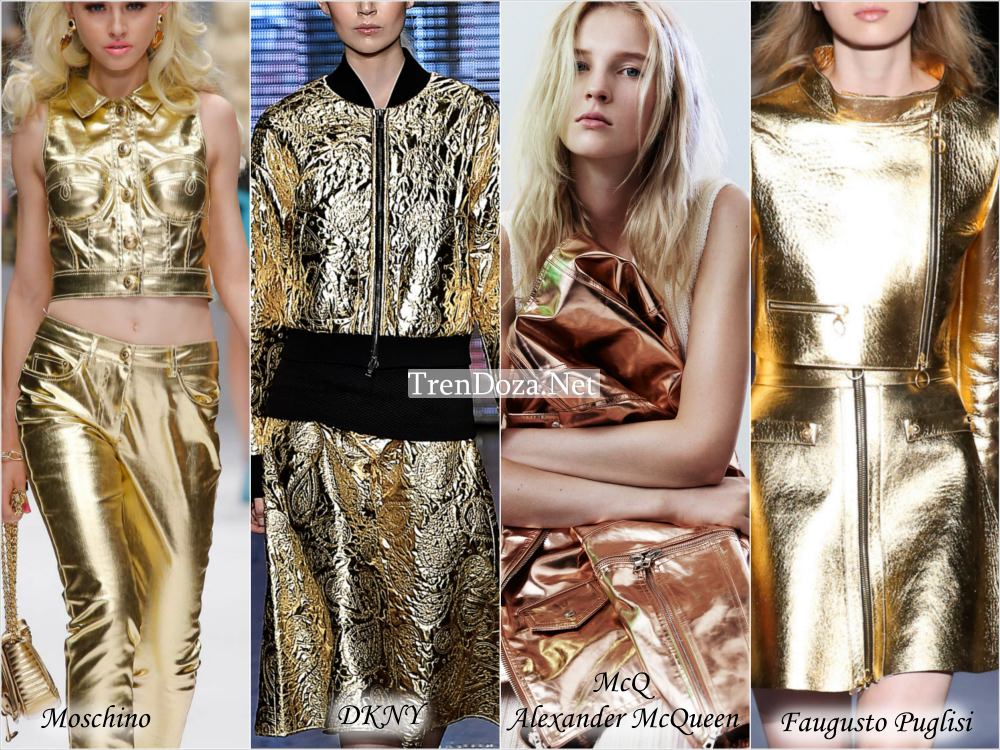 Модные ткани 2015 года с золотистым оттенком