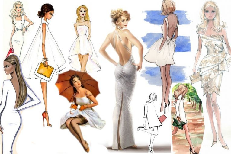 С чем носить белое платье — фото и примеры