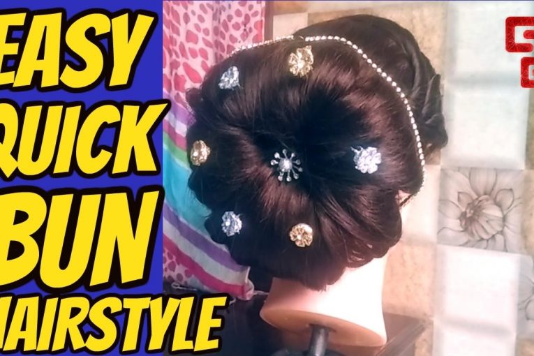 Easy and Quick Bun Latest Hairstyle for Bridal 2017 — Girls Era