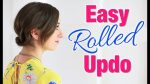 Easy DIY Rolled Updo Hairstyle | Short Hair Tutorial