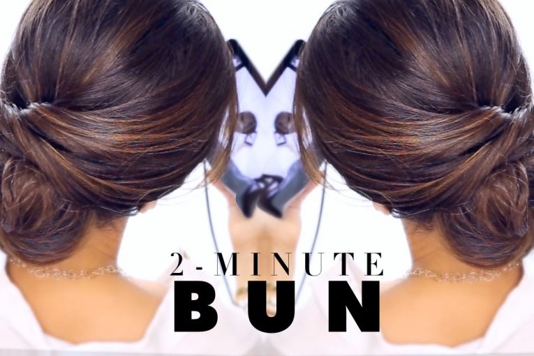 2-Minute Elegant BUN Hairstyle  ★ EASY Updo Hairstyles