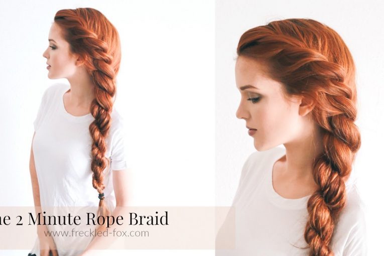 THE 2 MINUTE ROPE BRAID HAIRSTYLE  HAIRSTYLE | THE FRECKLED FOX