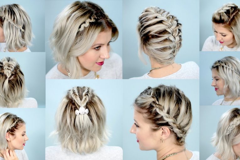 10 EASY BRAIDS FOR SHORT HAIR TUTORIAL | Milabu