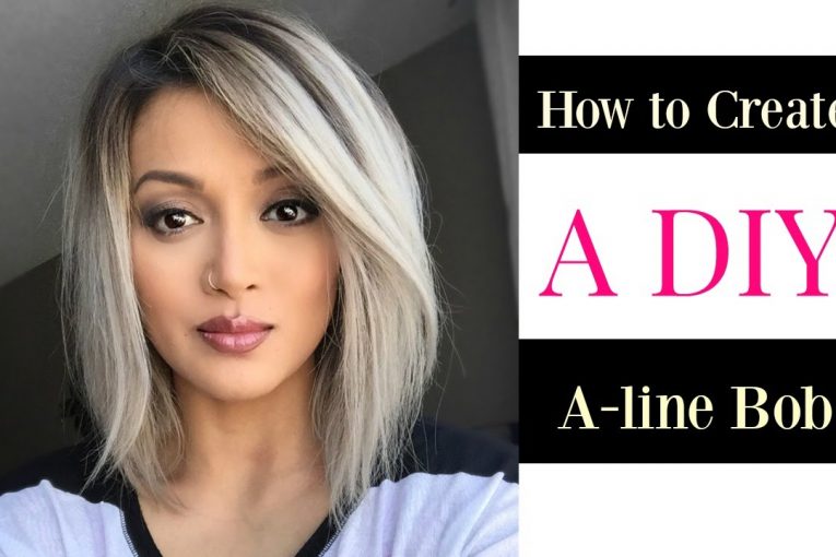 How to Create a DIY A-line Bob cut