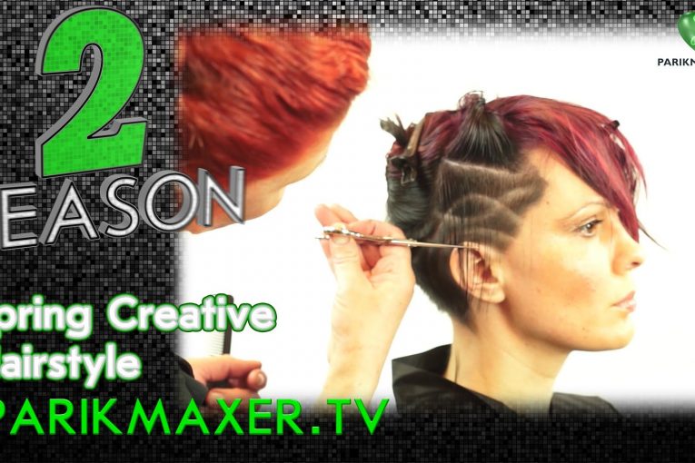 Креативная стрижка с элементами тату Spring creative hairstyle парикмахер тв parikmaxer tv