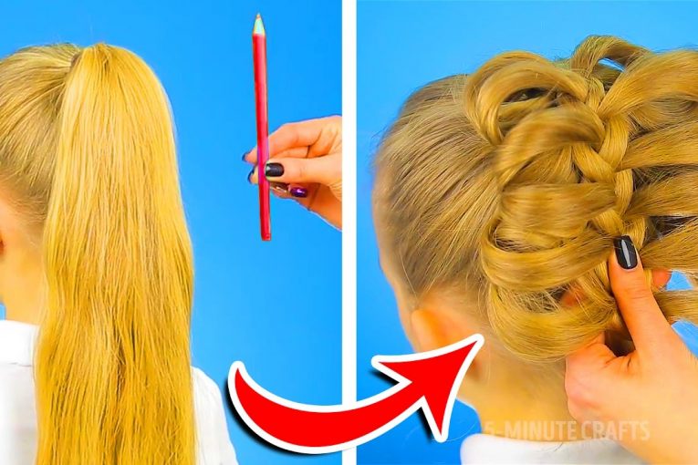 12 CUTE HAIRSTYLES TO BE READY IN ONE MINUTE