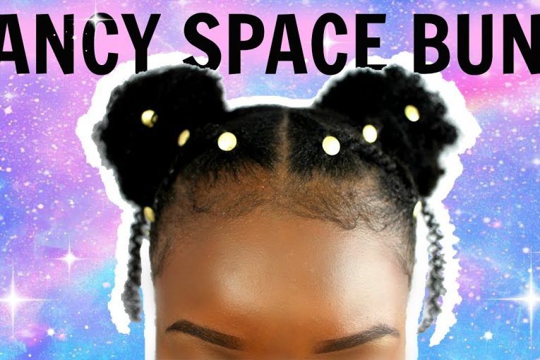 CUTE HairStyle For SHORT 4C Natural Hair | FANCY Space Buns | LifeAsJaimisha