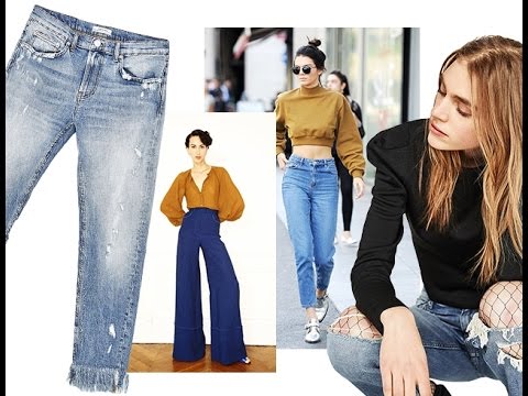 Модные джинсы в 2017 году: популярные модели, кому и как их носить