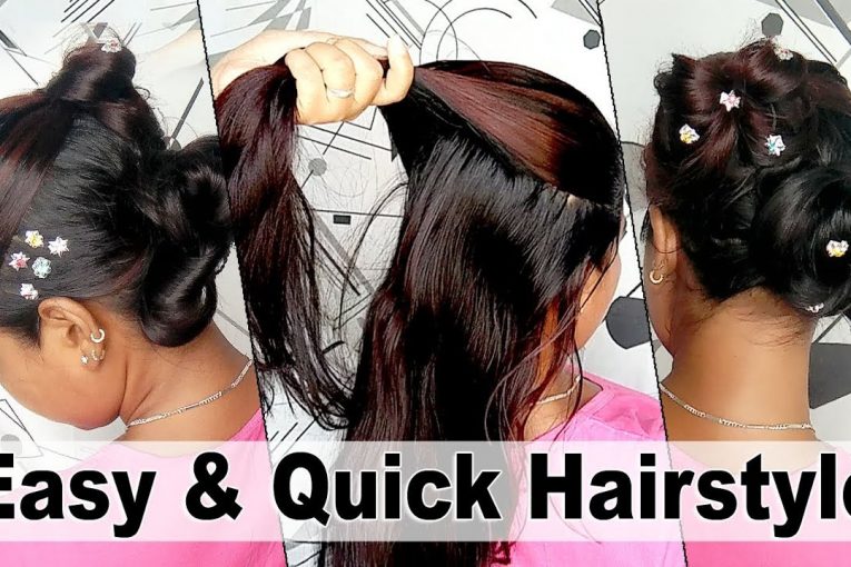 Quick and Easy Hairstyle for long and short  hair new 2017