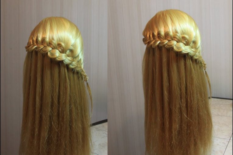 Прическа «Водопад» на каждый день | Hairstyle for long hair | Прически на 1 сентября