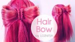 Hair Bow for Medium / Long Hair ★ Необычный Бантик из Волос | Прически в Школу/Садик