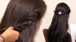 Easy Prom Ponytail Hairstyle For Bride In Wedding | Fancy Half Wedding Up-Down Hairstyles Tutorials