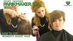 Женская стрижка с ассиметрией How to cut women’s short hair. parikmaxer.tv