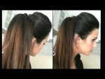 Easy Prom Ponytail Hairstyle for Bride | Fancy Half Up-Down hairstyle for long//medium hair