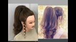 Beautiful Hairstyles with Long Ponytail Trick : Easy wedding Hairstyles