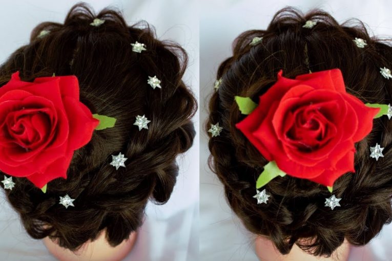 Beautiful Bridal Bun || juda hairstyle || natural hair styles || easy hairstyles || girls hairstyle
