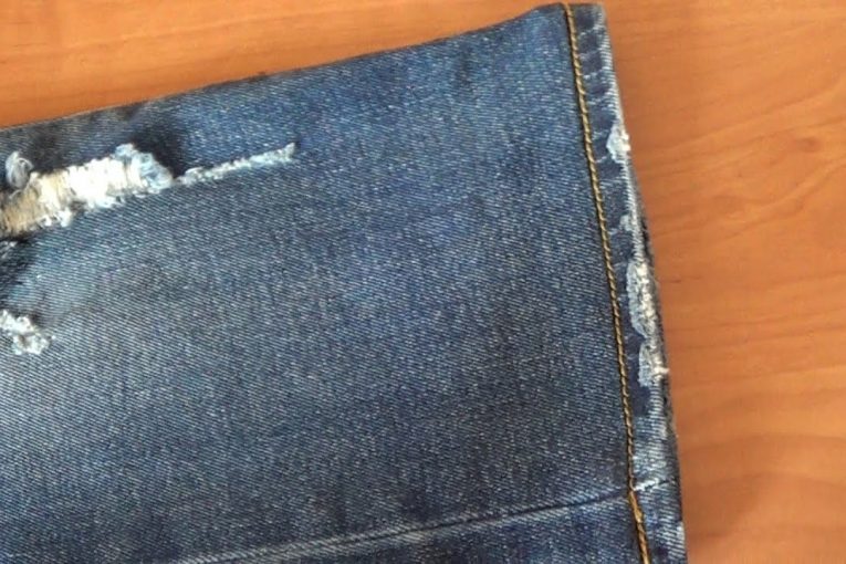 Как красиво укоротить джинсы, сохраняя фабричный шов