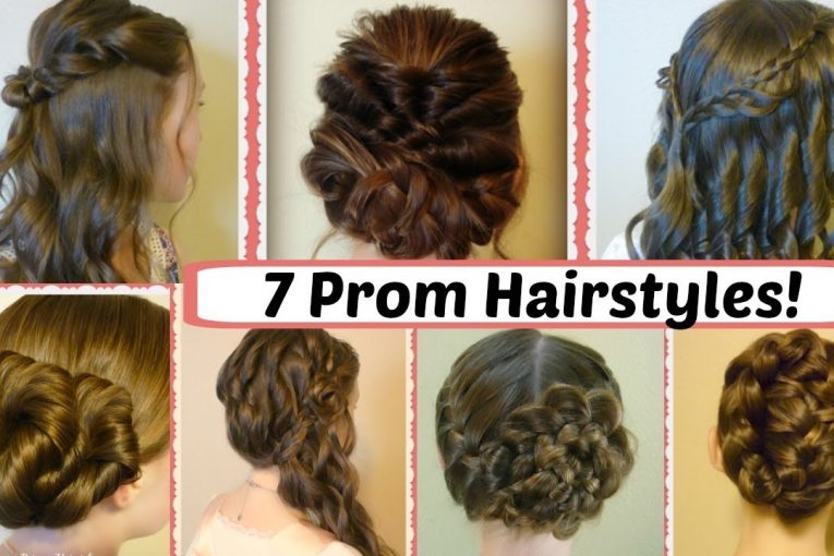 7 Prom Hairstyle Ideas! Pretty Updos, Half Ups and Braids