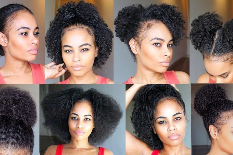 10 QUICK & EASY Natural Hairstyles UNDER 60 seconds! for SHORT/MEDIUM natural hair