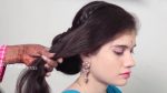 Indian Traditional hairstyle for Wedding | Bridal BunHairstyles | Simple Wedding Hairstyles Tutorial