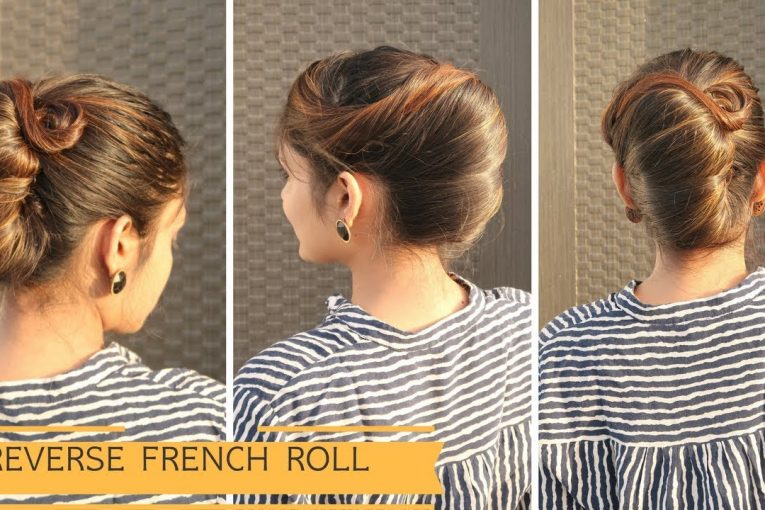 Reverse French Roll Hairstyle For Long Hair / Komal’s Hairstyle