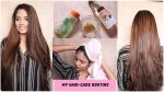 My Hair-Care Routine | How to tame frizzy hair Naturally + Tips