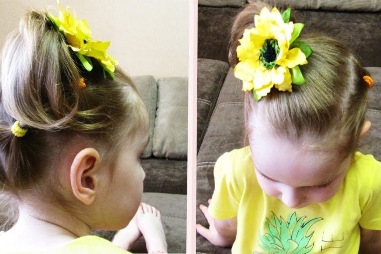 Cute hairstyles for little girls with short hair/Hair style girl/Простая прическа для ребенка