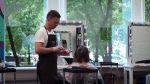 Длинное каре + окрашивание волос. Салон красоты Артема Любимова.