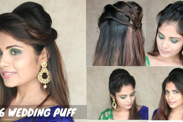 6  Puff Hairstyle For Wedding / Easy Puff Hairstyle For Medium Hair