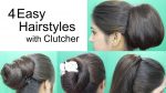 4 Awesome Hairstyles by using Clutcher | Hairstyles for medium or long hair