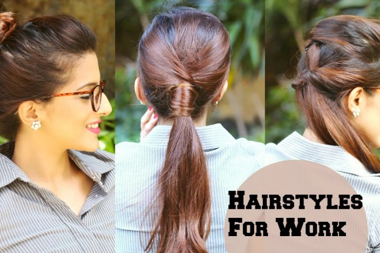 3 QUICK Everyday Hairstyles For Work, Office, College / No Teasing, No Hairspray / Indian Hairstyles