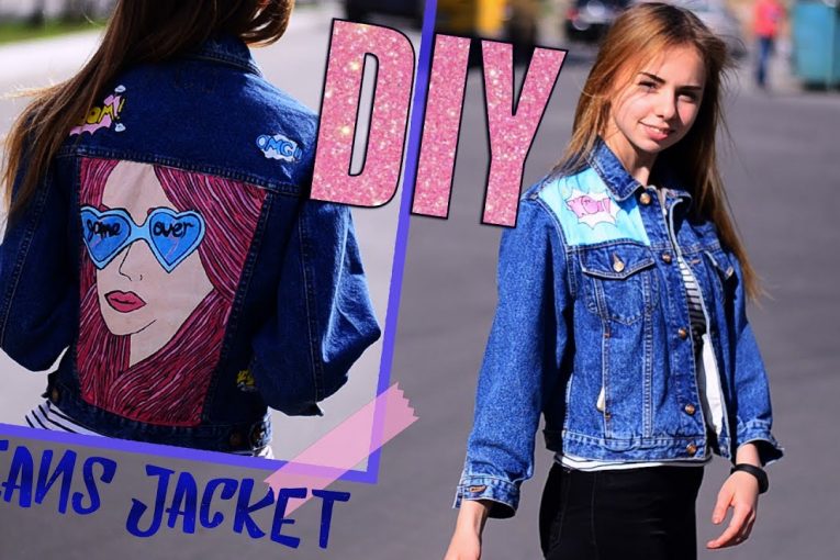 DIY JEANS JACKET | Джинсовка | Переделка старых вещей | Оформление джинсовой куртки