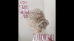 simple twisted bridal updo tutorial ! Brautfrisur in 15 Minuten ! текстурный пучок за 15 минут