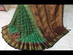 Fancy Silk Sarees With Peacock Designs With Blouse || latest Peacock Design saree Simple Blouses