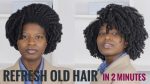 Refresh Your Old Hairstyle In 2 MINUTES using ONE PRODUCT | Type 4 Natural Hair