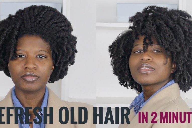 Refresh Your Old Hairstyle In 2 MINUTES using ONE PRODUCT | Type 4 Natural Hair