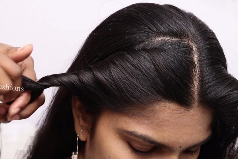 Indian traditional hairstyle for long hair girls | Simple Hairstyles for beginners | hair style girl