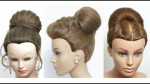 Hairstyles For Girls. 3 High Hair Buns.  Party Updos. Hair Tutorial
