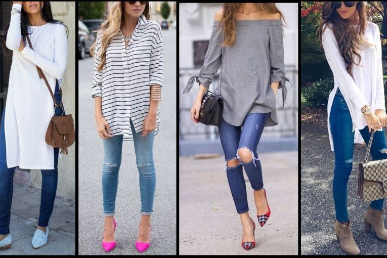 latest beautiful jeans and shirts trends | stylish & trendy Top shirts for Girls 2017