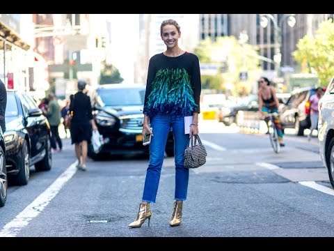 Fashion style girl jeans 2017