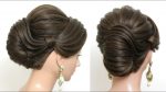 New French Roll Hairstyle For Wedding Or Party.  Hair Tutorial
