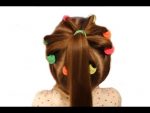 Corona (canasta) de chicle y cola — un peinado simple para niños ❤ Peinado para la escuela