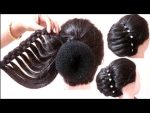 Beautiful french bun hairstyle for wedding/party | hairstyle trick | braided hairstyles |hairstyle