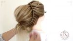 #4 Быстрая прическа с плетением текстурная/Hairstyle weaving