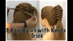 3 Beautiful Hairstyles for Girls with Trick | Wedding party Hairstyle