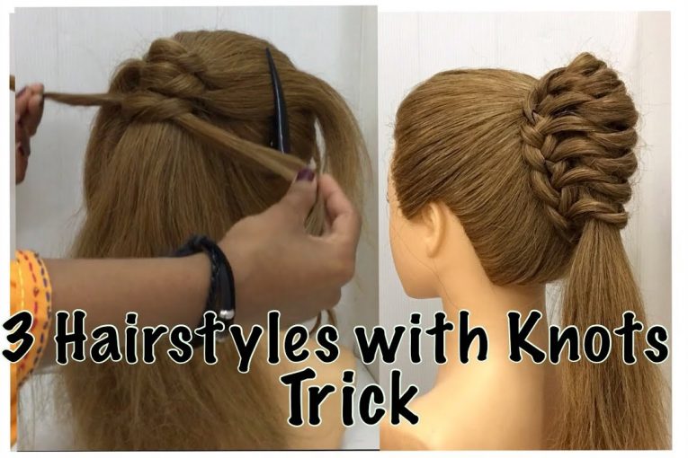 3 Beautiful Hairstyles for Girls with Trick | Wedding party Hairstyle
