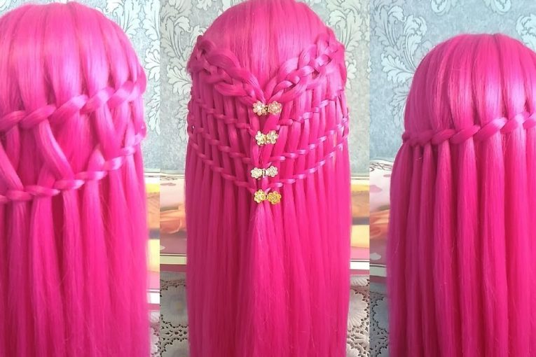 Красивые прически водопад красивое плетение волос