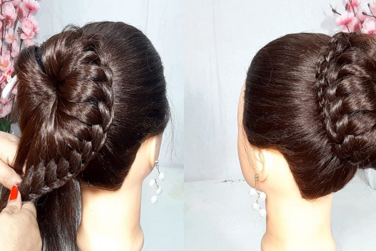 new bun hairstyle trick for wedding and party | hair style girl | party hairstyle | updo hairstyle