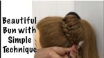 New bun hairstyle for wedding and party | trending hairstyle | party hairstyle